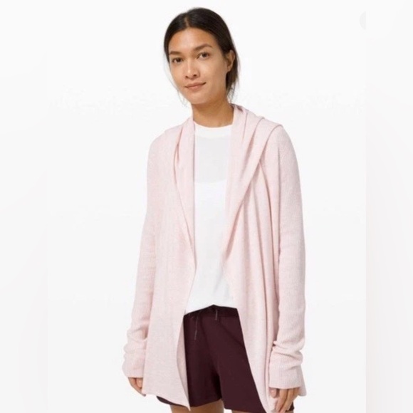 NWT Lululemon Sundown Sweater Wrap | Ballet Slipper Pink | Size 10 - Picture 1 of 15